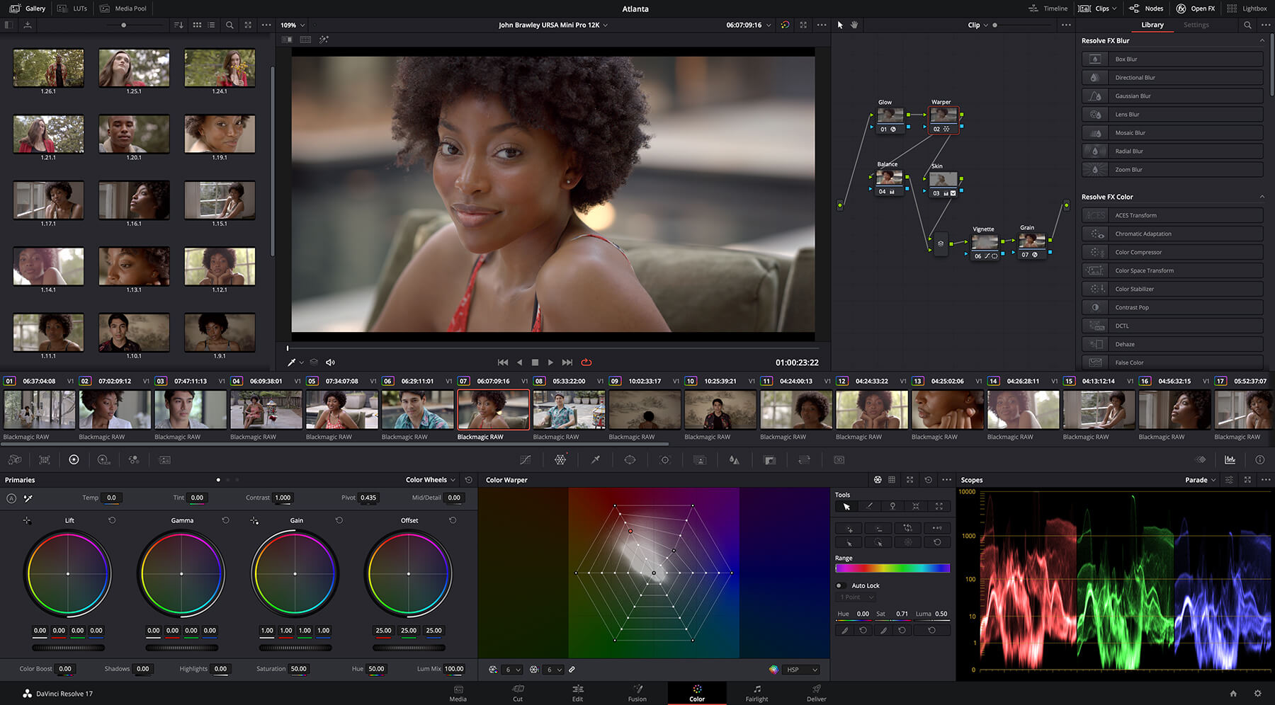 DaVinci Resolve 17's colour tools designed for HDR grading