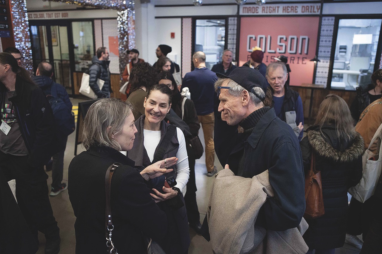 Cine Gear Connect NY A group of people standing in a busy building