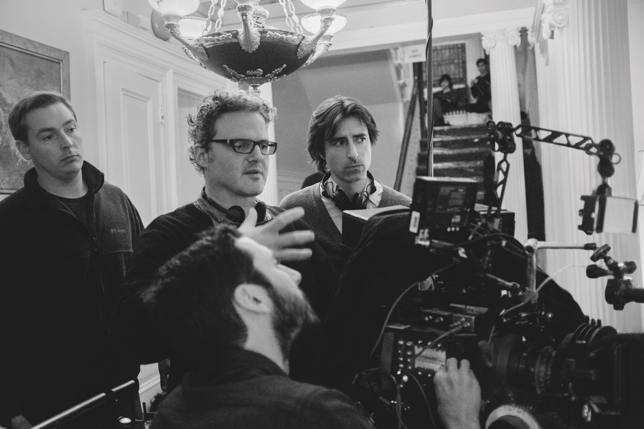 Passing (left), Frances Ha (this image) and Nebraska (right) spearhead the revival in black & white films. Image Sam Levy A black and white image of a film team looking at a professional camera in a hallway